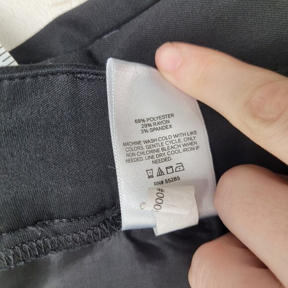 Express Columnist Boot pants bootcut mid rise black slacks preppy Corpcore - Picture 7 of 8